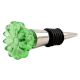 Green Sunflower Glass Wine Stopper